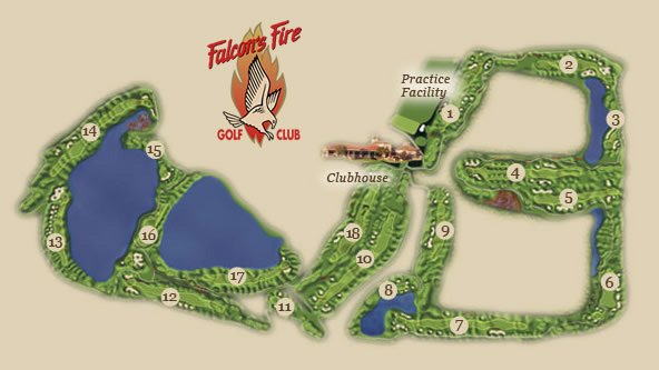 1 Falcons Fire Course Layout